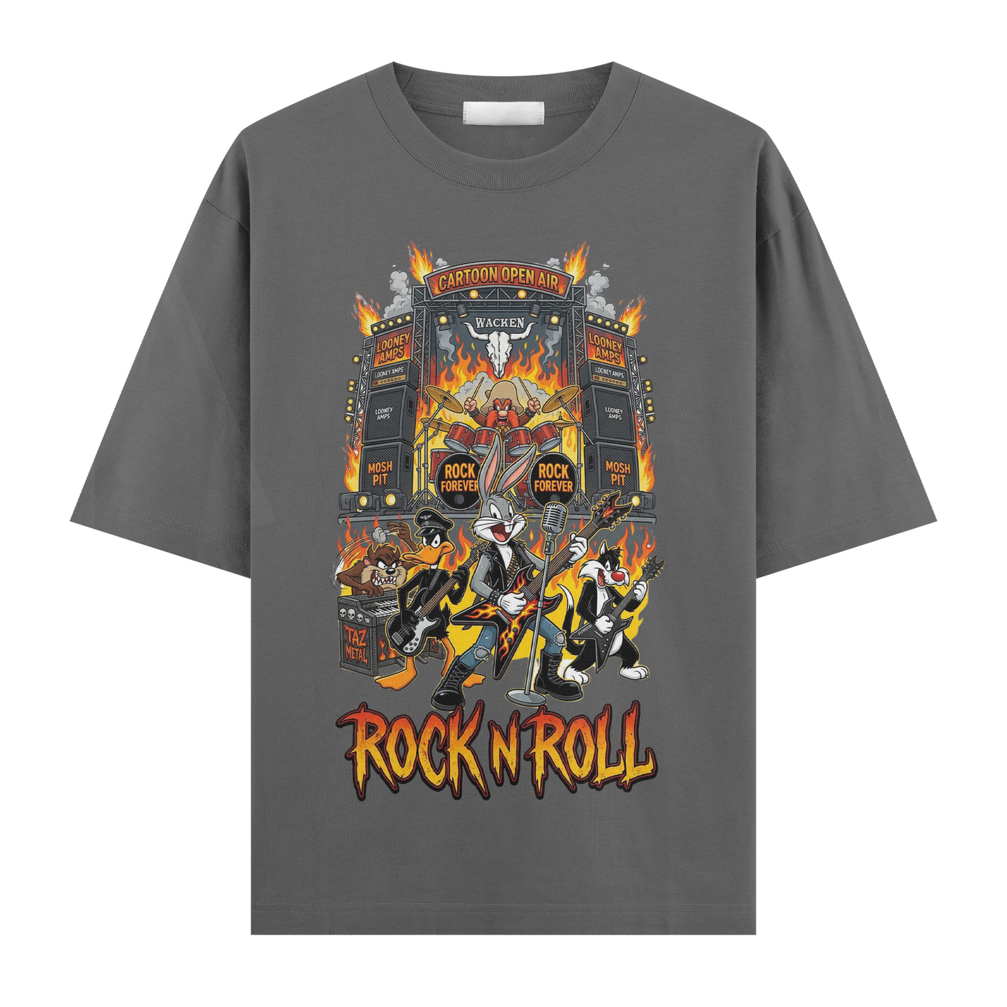 Looney Tunes: Retro Rock Riot Oversize T-Shirt
