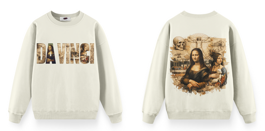 Sanat Serisi: Da Vinci Oversize Sweatshirt