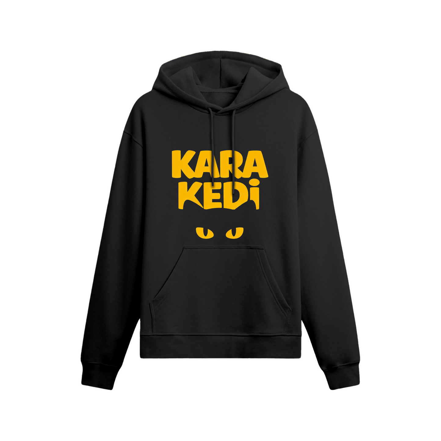 Kara Kedi Oversize Hoodie