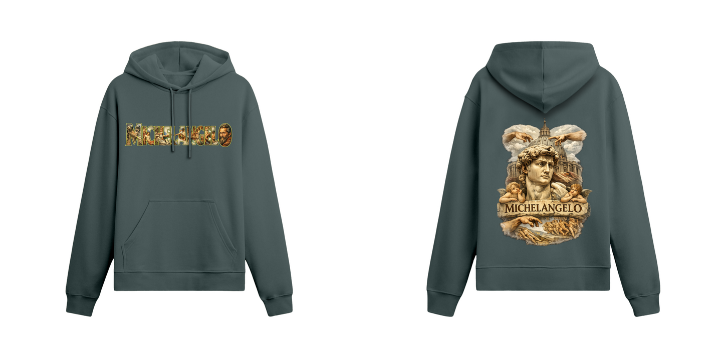 Sanat Serisi: Michelangelo Oversize Hoodie