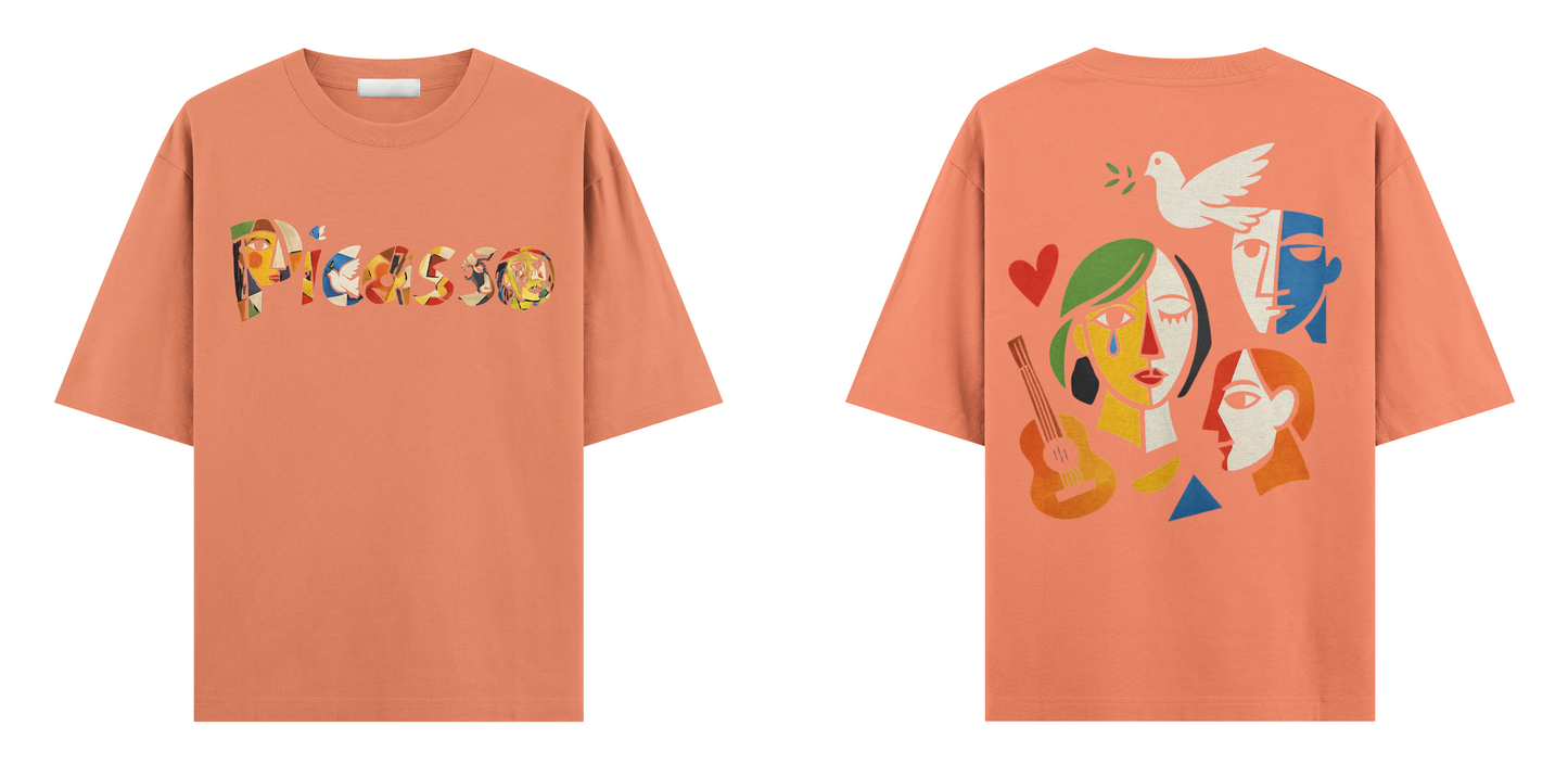 Sanat Serisi: Picasso Oversize T-Shirt