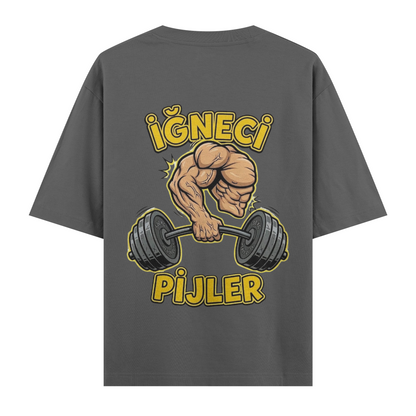 İğneci Pijler Oversize T-Shirt