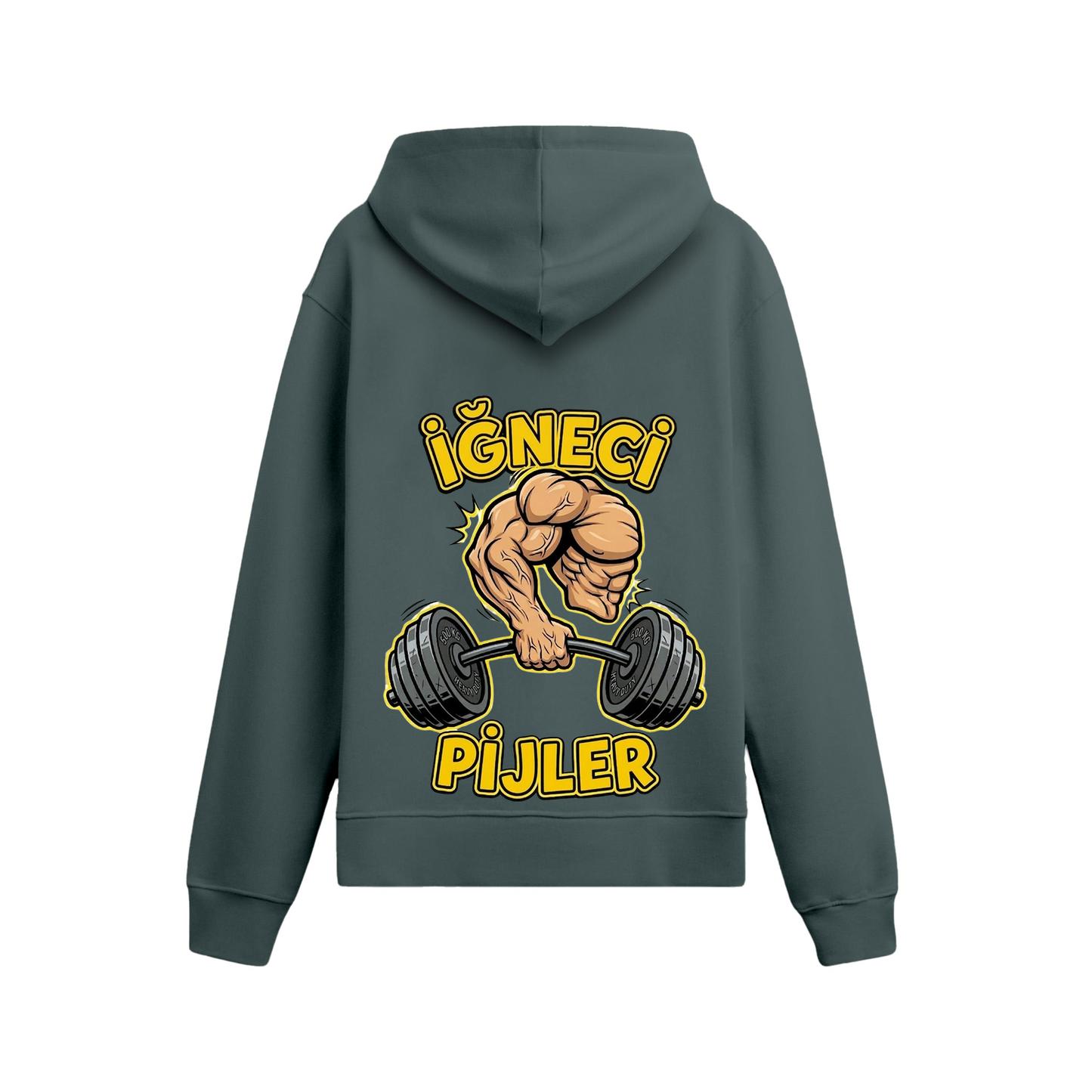 İğneci Pijler Oversize Oversize Hoodie