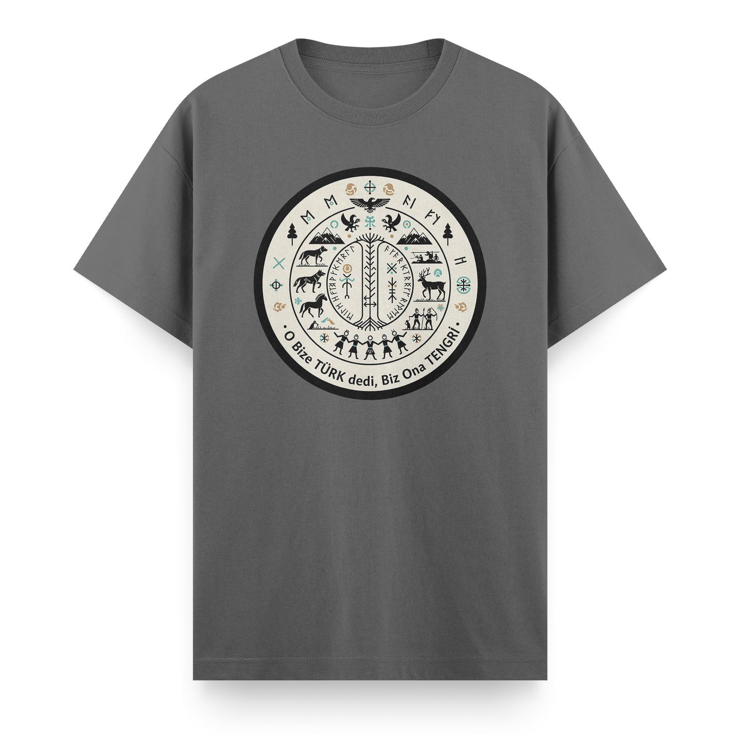 O Bize Türk Dedi, Biz Ona Tengri Regular T-Shirt