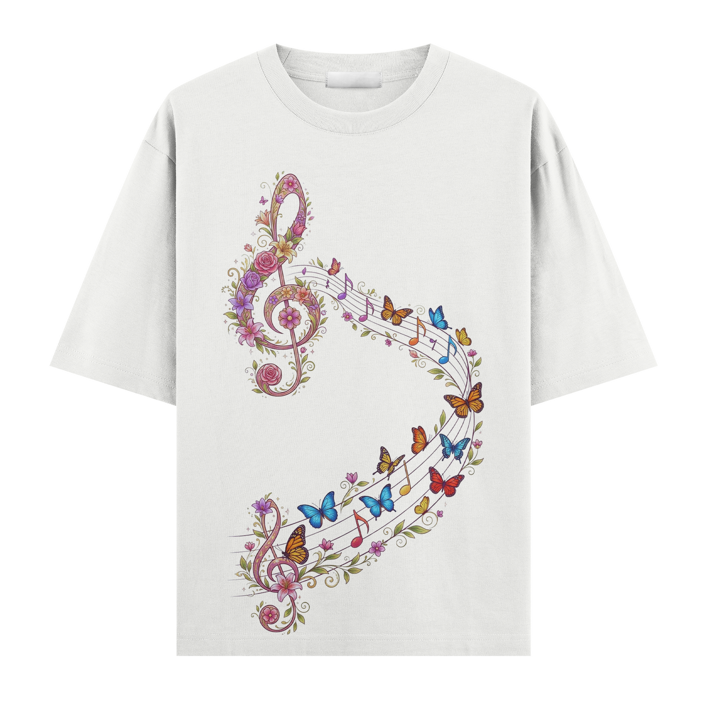 Musik-i Kelebek Oversize T-Shirt