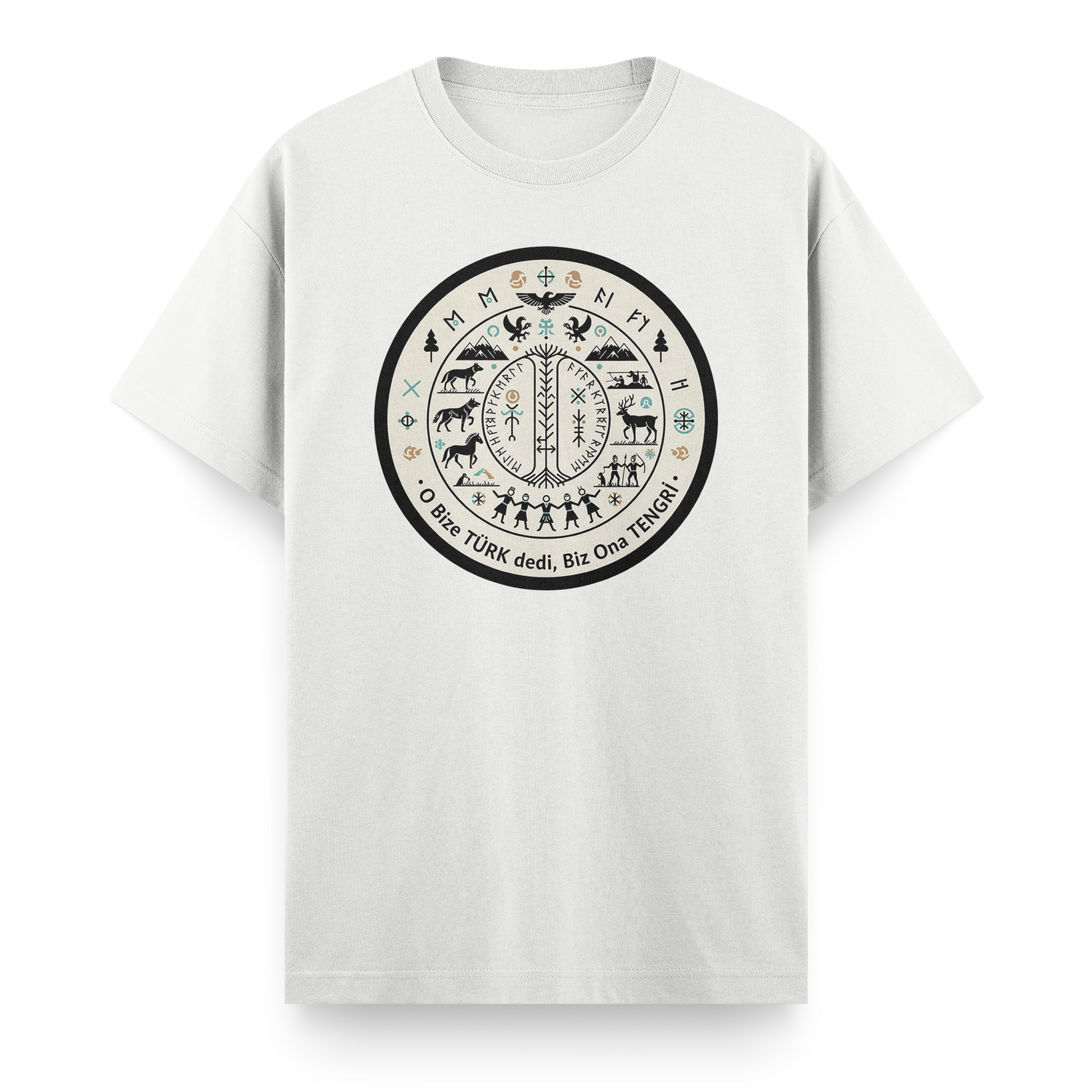 O Bize Türk Dedi, Biz Ona Tengri Regular T-Shirt