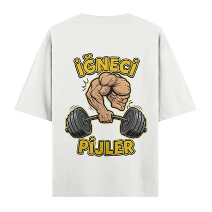 İğneci Pijler Oversize T-Shirt