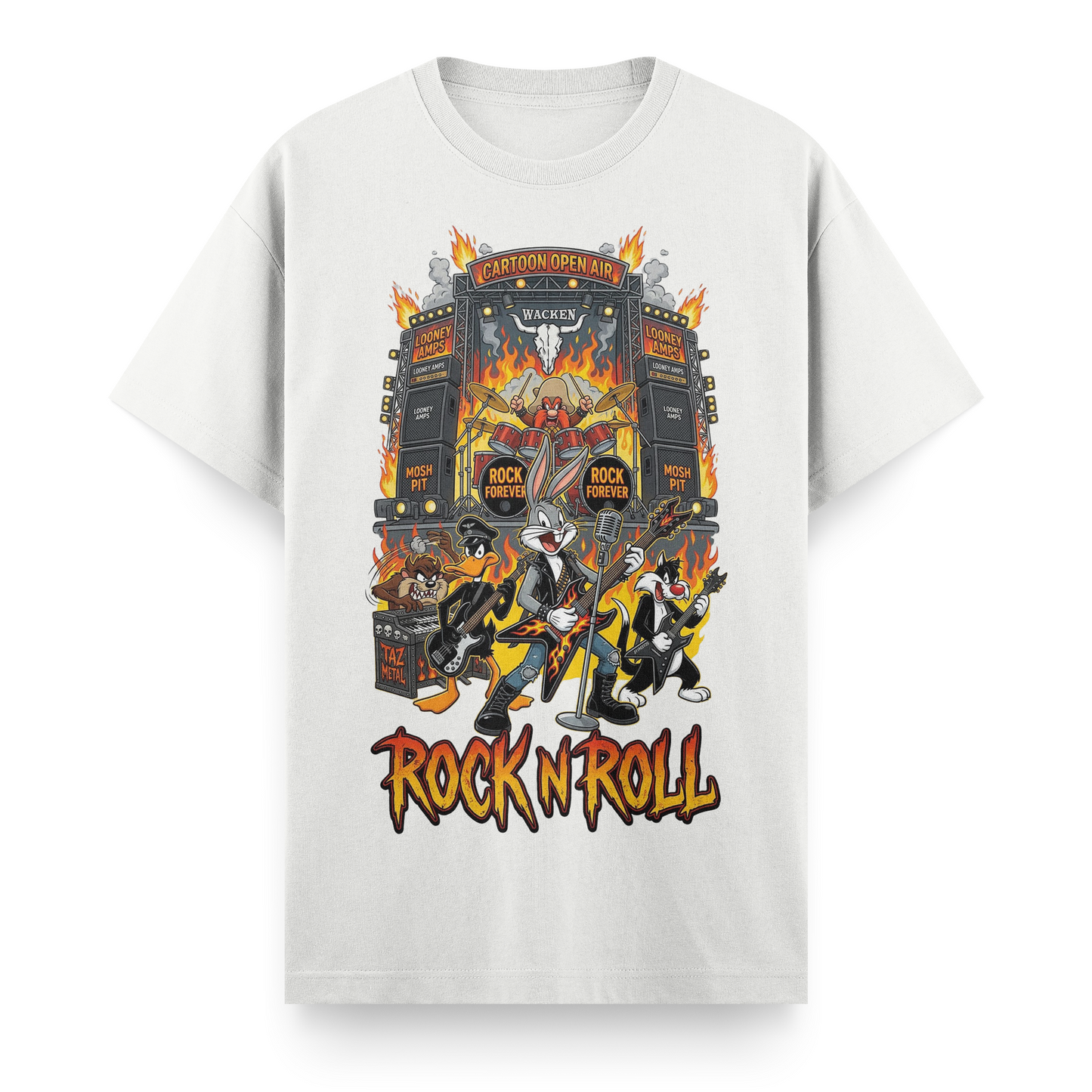 Looney Tunes: Retro Rock Riot Regular T-Shirt