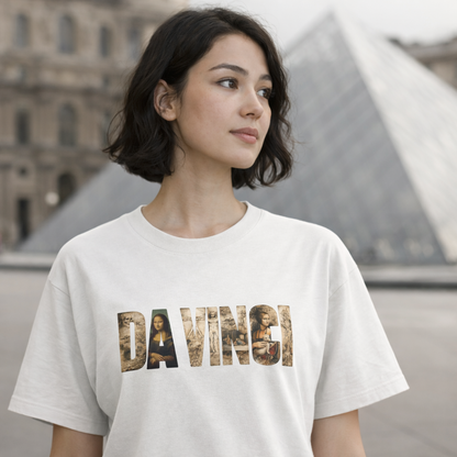 Sanat Serisi: Da Vinci Oversize T-Shirt