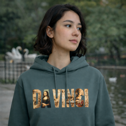 Sanat Serisi: Da Vinci Oversize Hoodie