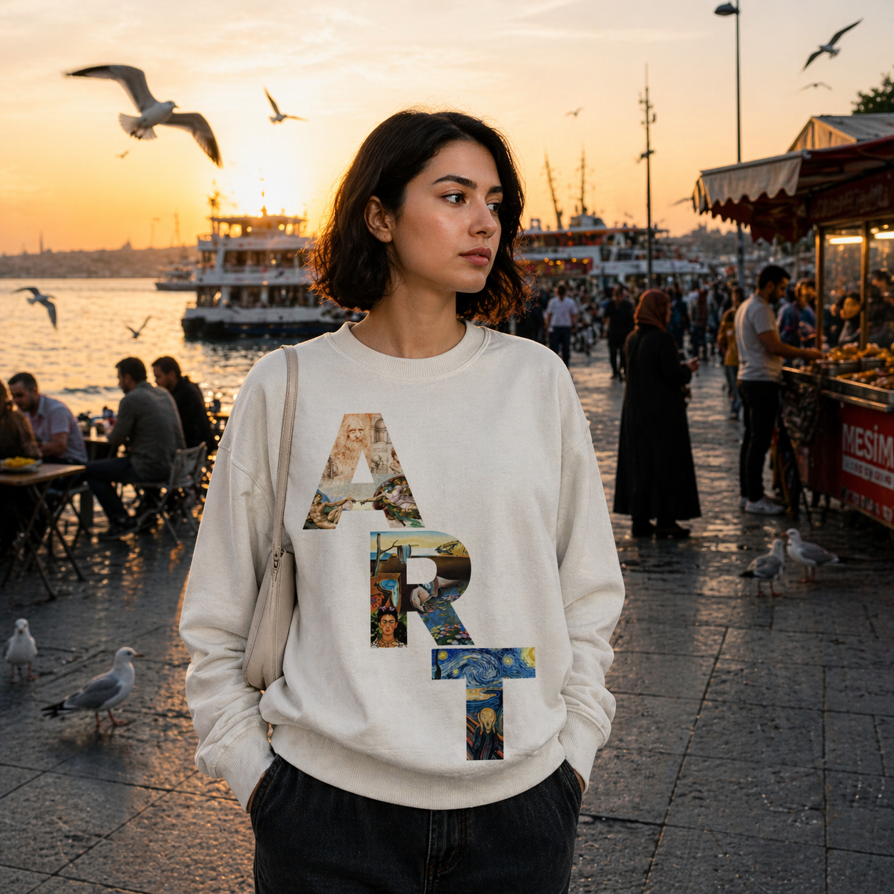 Sanat Serisi: Art Oversize Sweatshirt