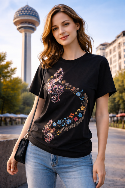 Musik-i Kelebek Oversize T-Shirt
