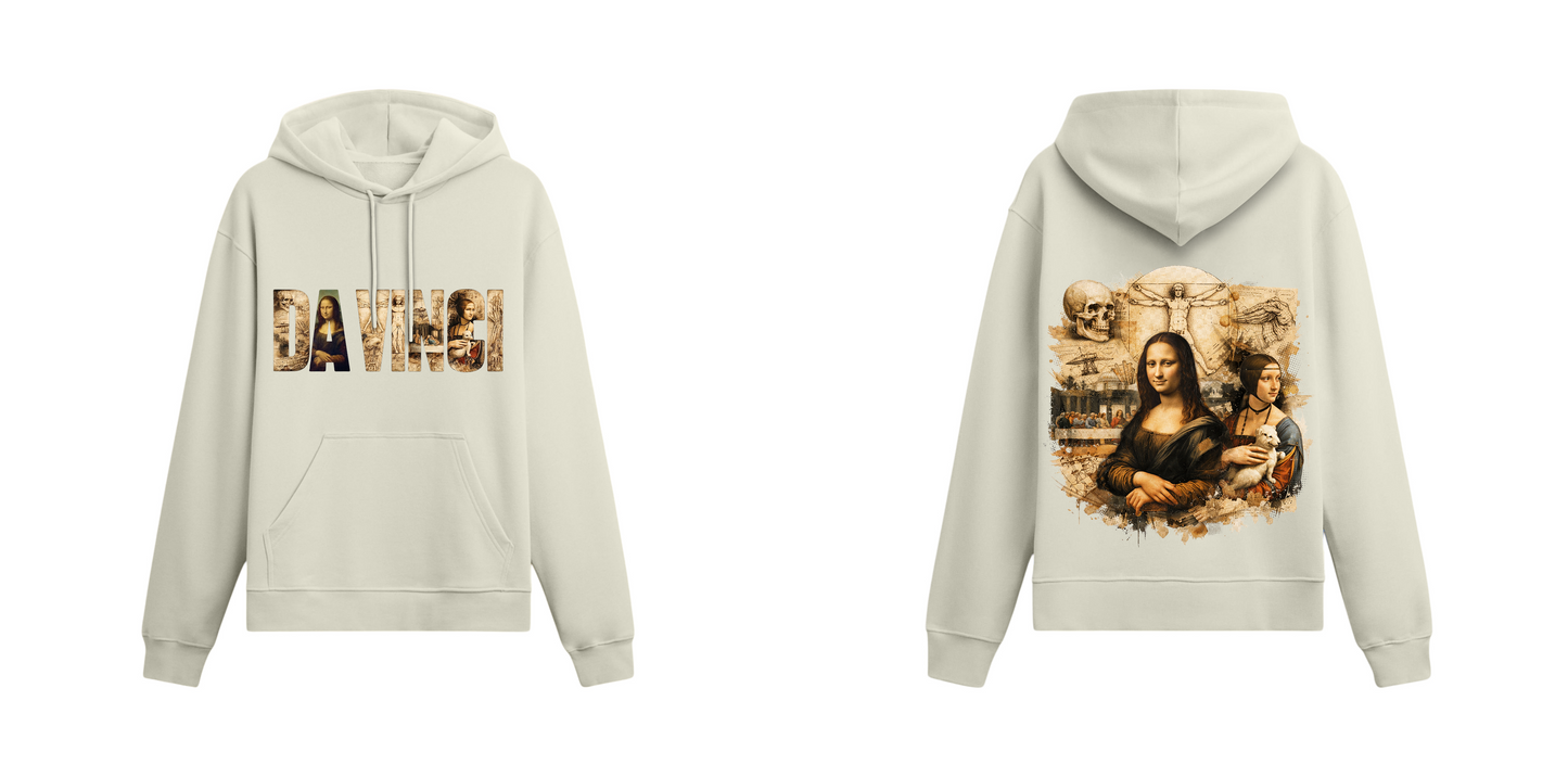 Sanat Serisi: Da Vinci Oversize Hoodie