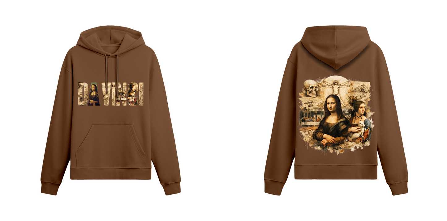 Sanat Serisi: Da Vinci Oversize Hoodie