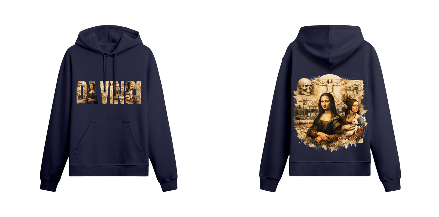 Sanat Serisi: Da Vinci Oversize Hoodie