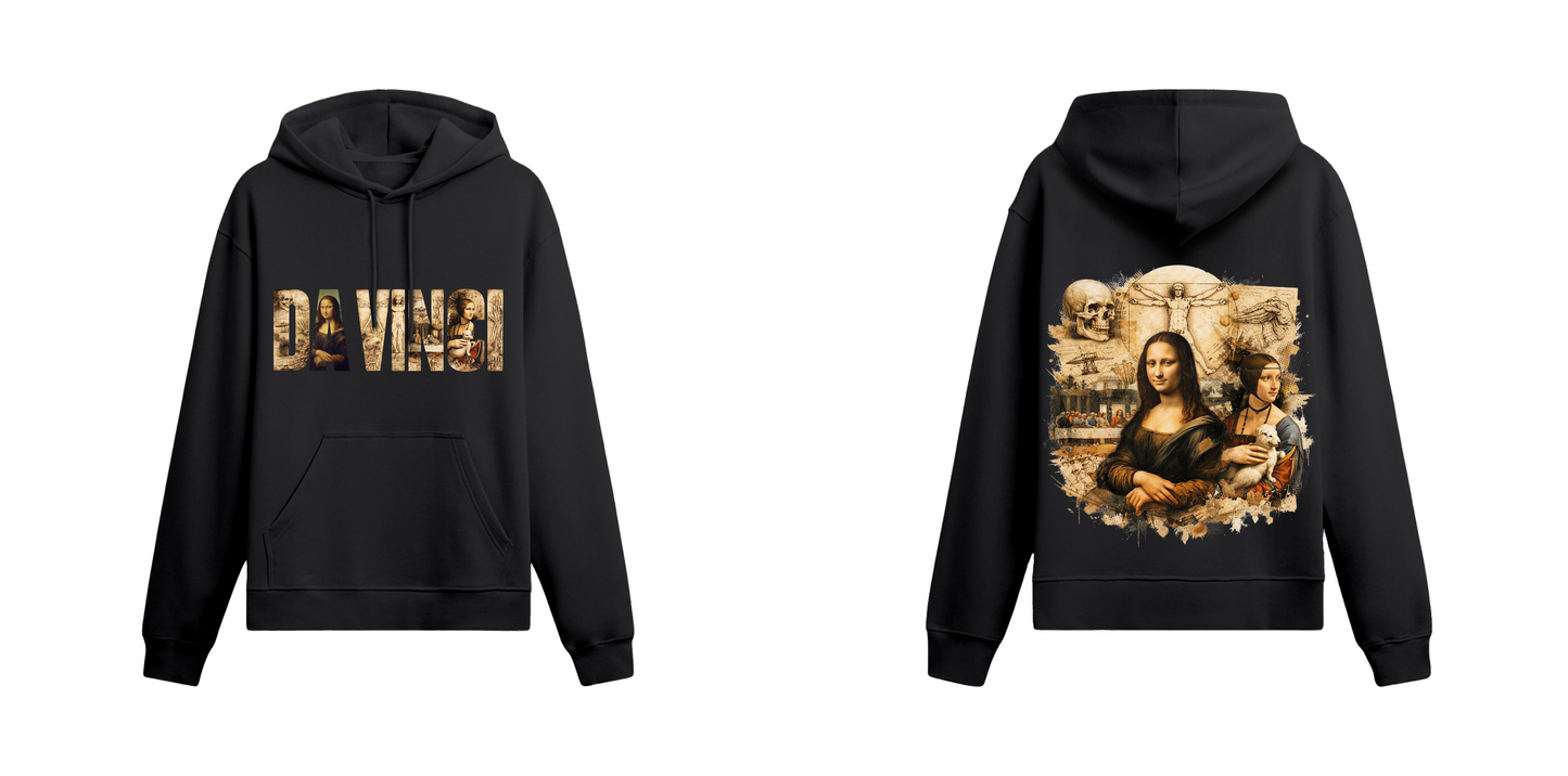 Sanat Serisi: Da Vinci Oversize Hoodie