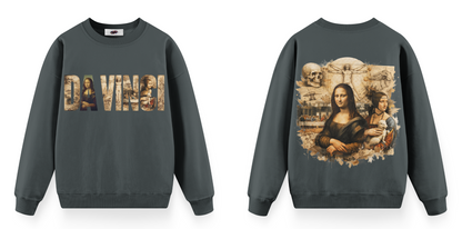 Sanat Serisi: Da Vinci Oversize Sweatshirt