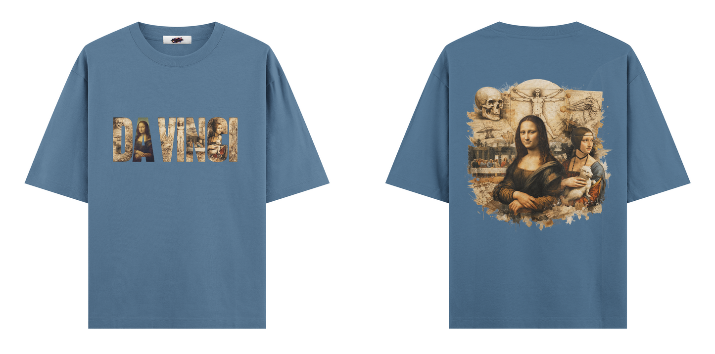 Sanat Serisi: Da Vinci Oversize T-Shirt