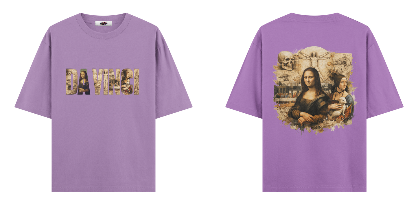 Sanat Serisi: Da Vinci Oversize T-Shirt