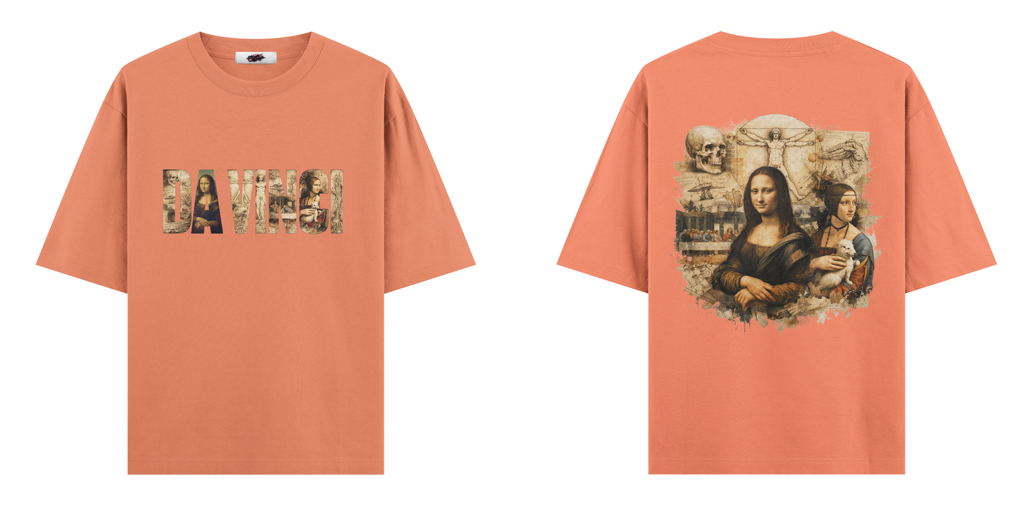 Sanat Serisi: Da Vinci Oversize T-Shirt