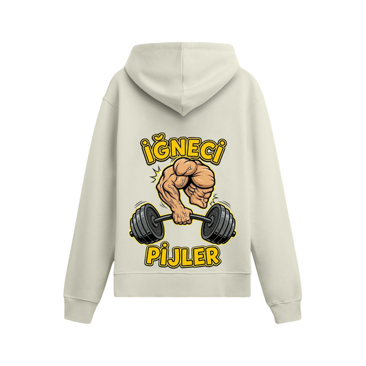 İğneci Pijler Oversize Oversize Hoodie
