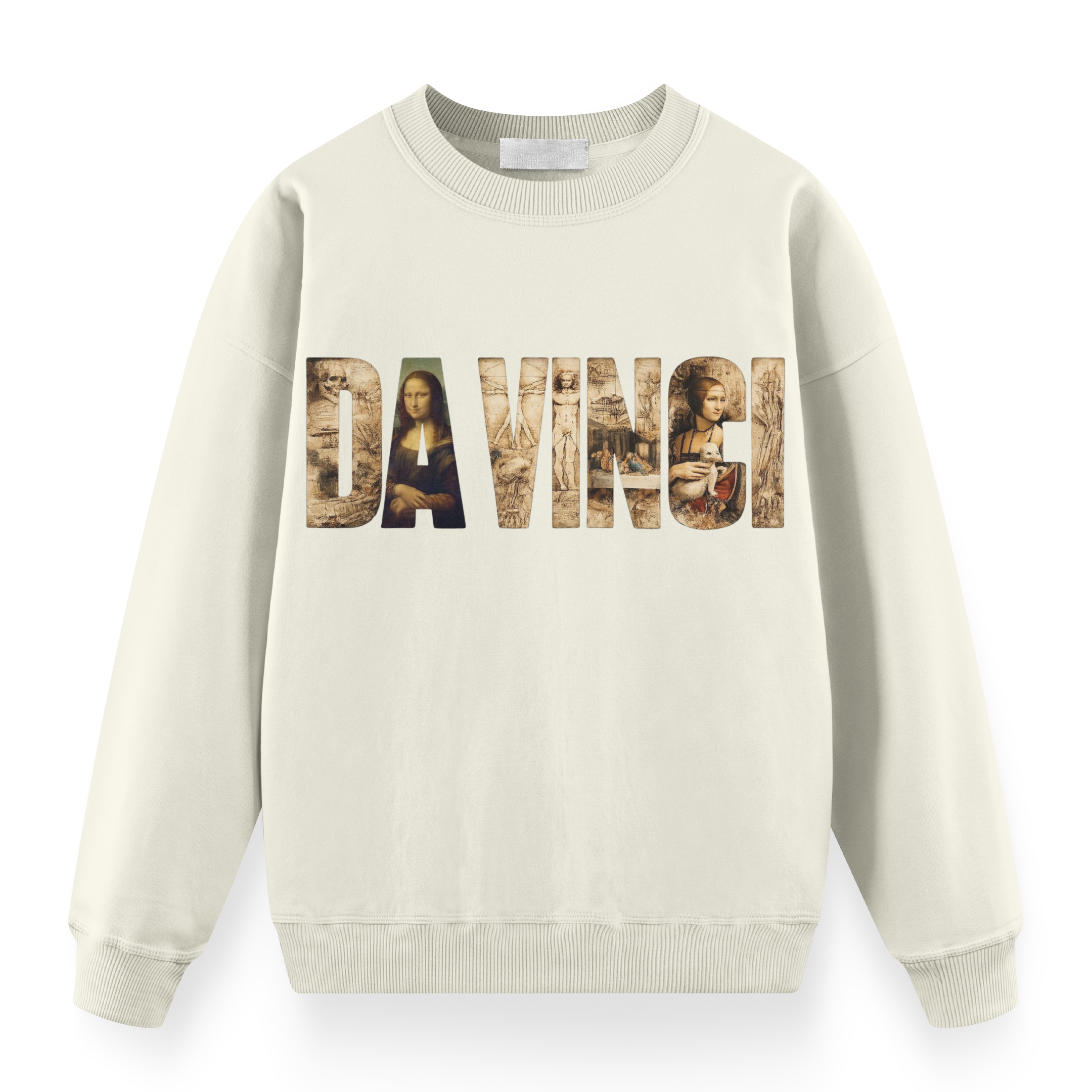 Sanat Serisi: Da Vinci Oversize Sweatshirt