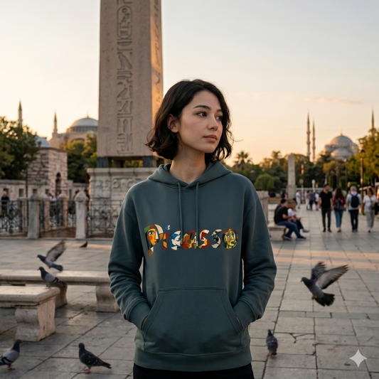 Sanat Serisi: Picasso Oversize Hoodie