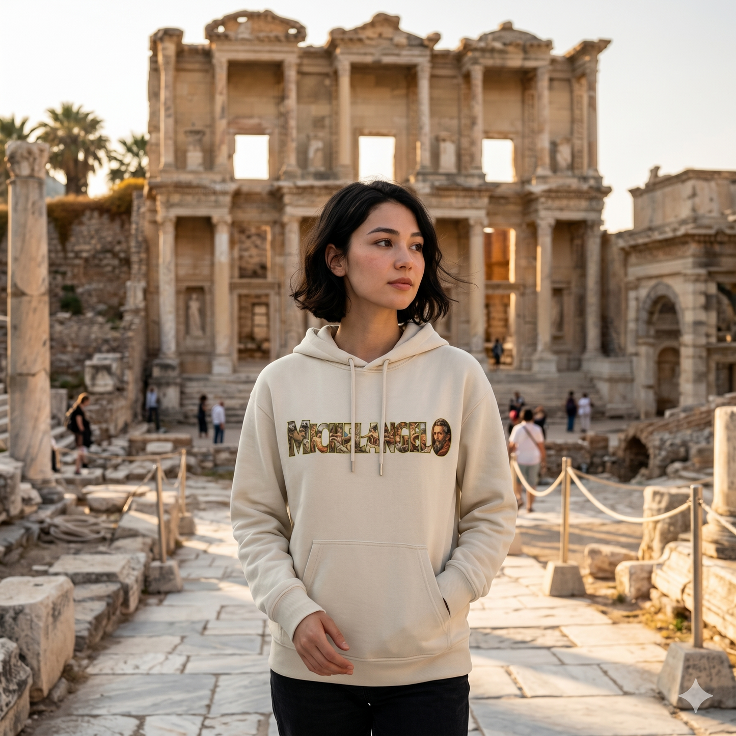 Sanat Serisi: Michelangelo Oversize Hoodie