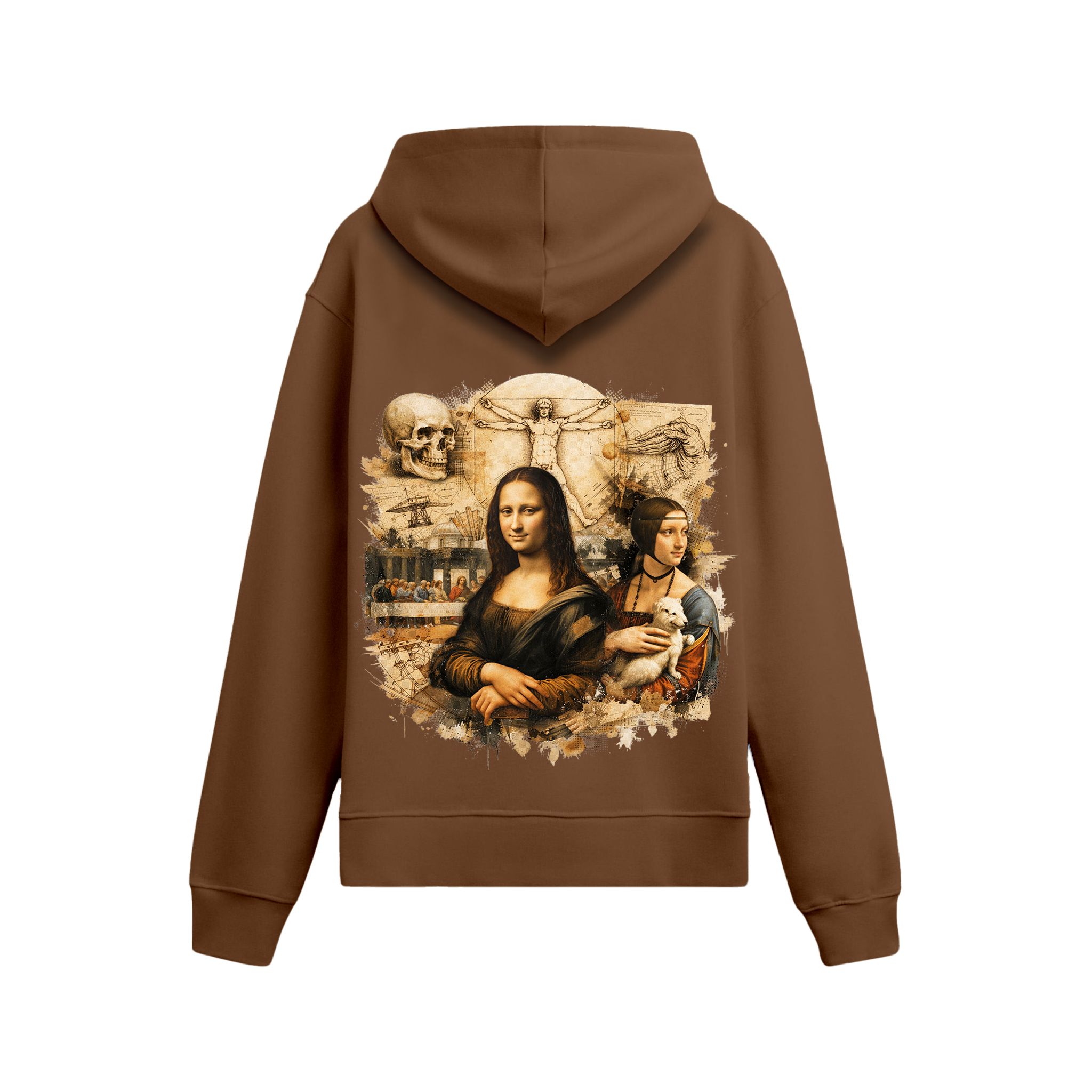 Sanat Serisi: Da Vinci Oversize Hoodie