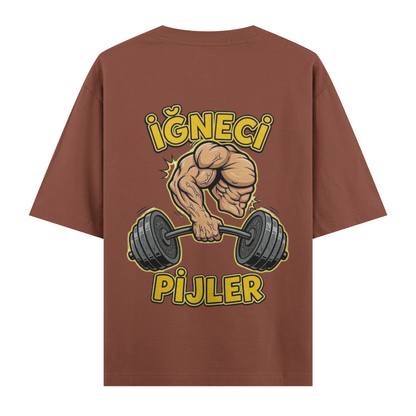 İğneci Pijler Oversize T-Shirt