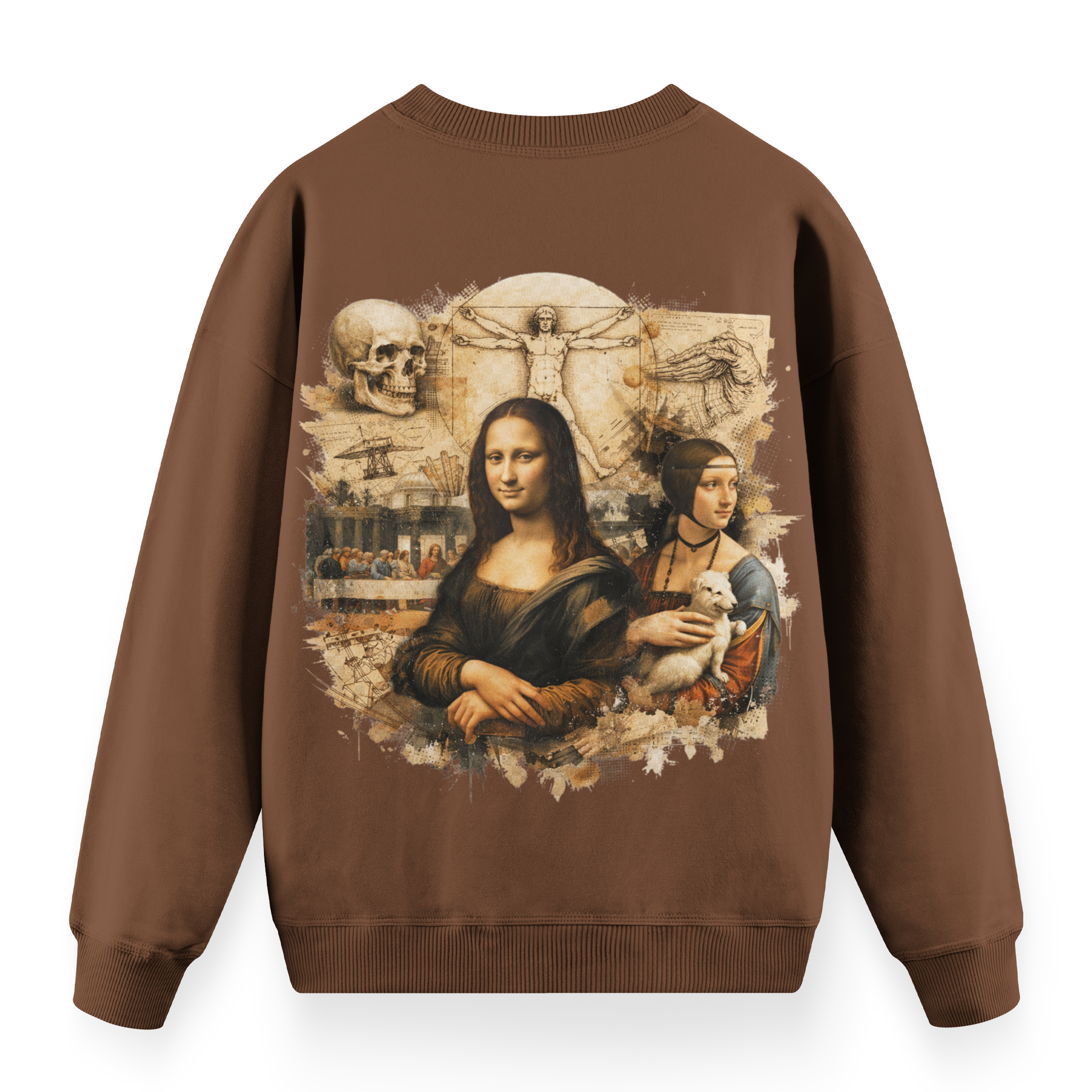 Sanat Serisi: Da Vinci Oversize Sweatshirt