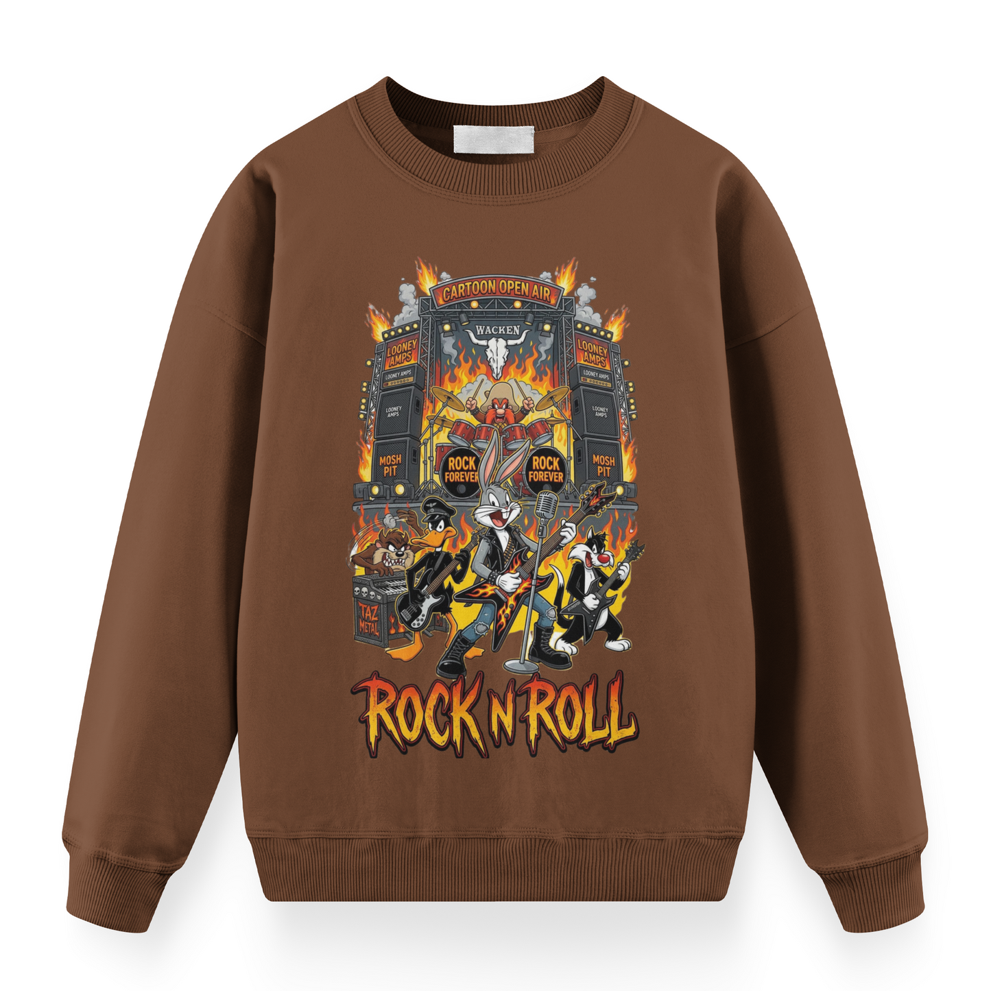 Looney Tunes: Retro Rock Riot Oversize Sweatshirt
