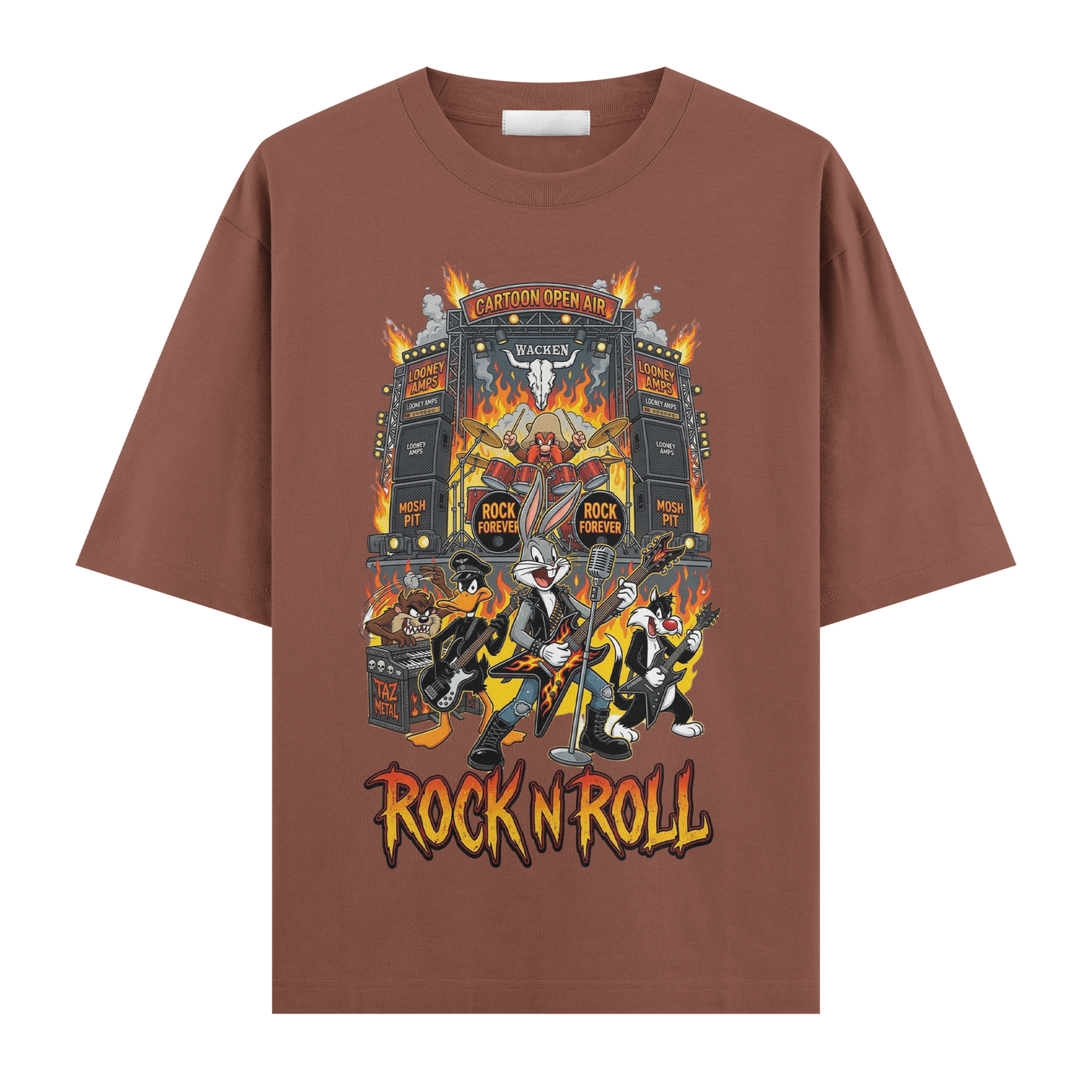 Looney Tunes: Retro Rock Riot Oversize T-Shirt