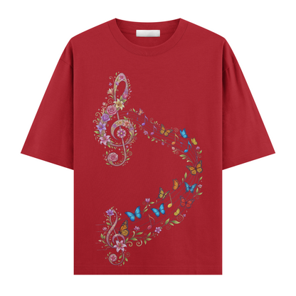 Musik-i Kelebek Oversize T-Shirt