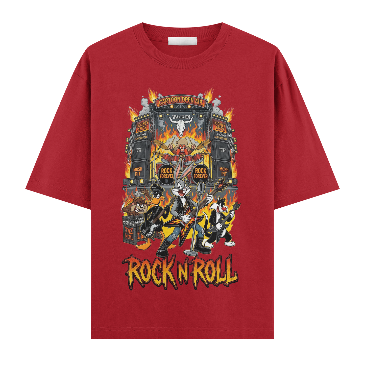 Looney Tunes: Retro Rock Riot Oversize T-Shirt