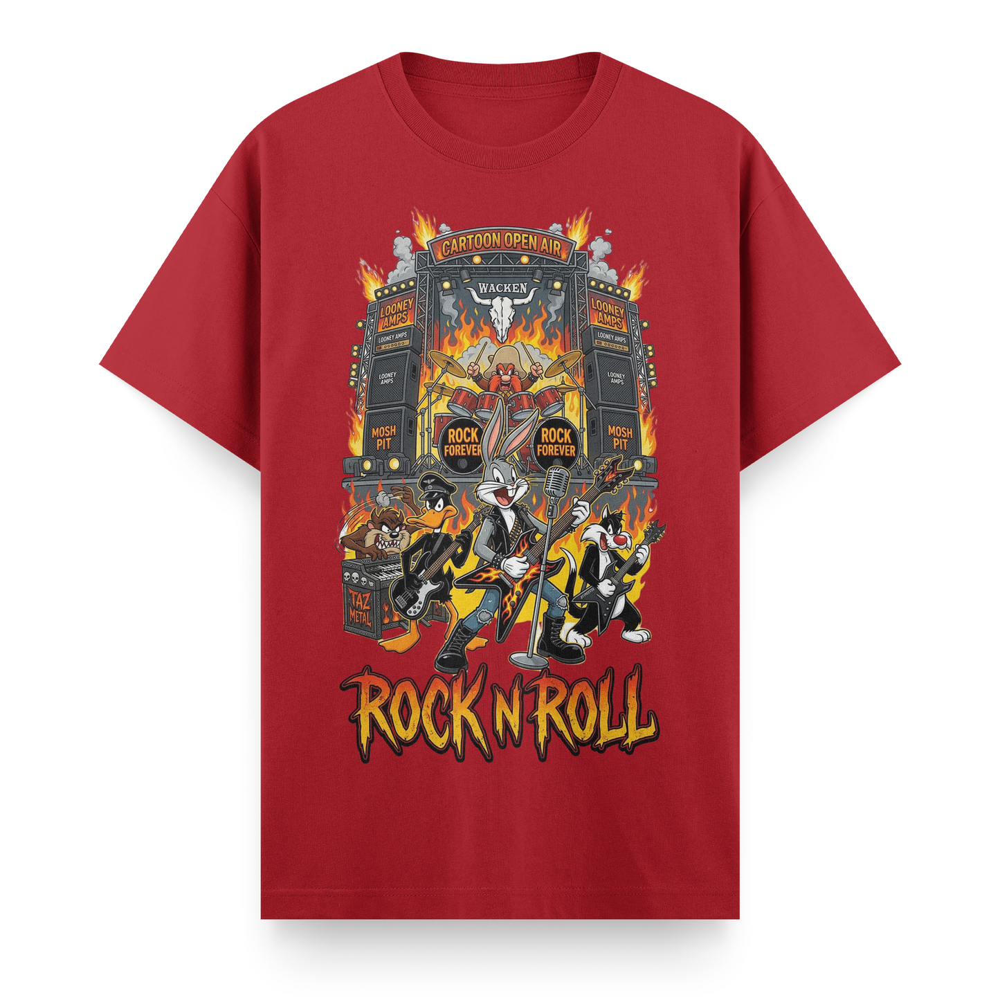 Looney Tunes: Retro Rock Riot Regular T-Shirt