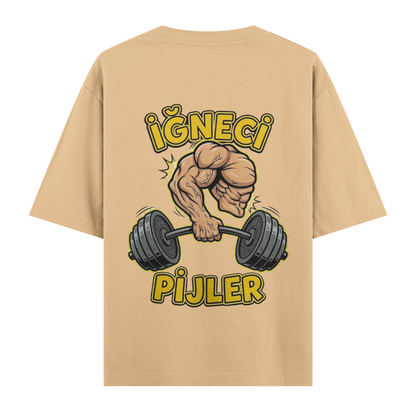İğneci Pijler Oversize T-Shirt