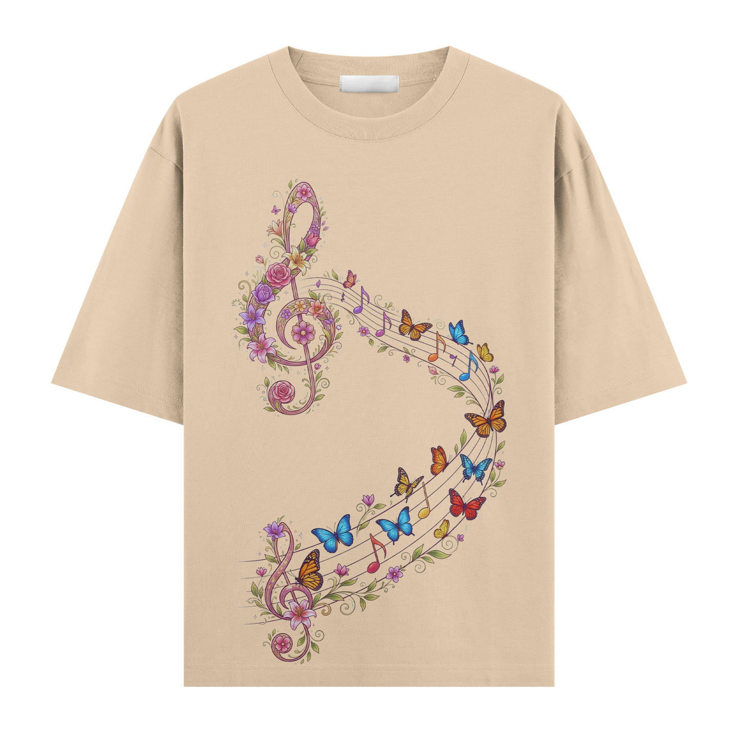 Musik-i Kelebek Oversize T-Shirt