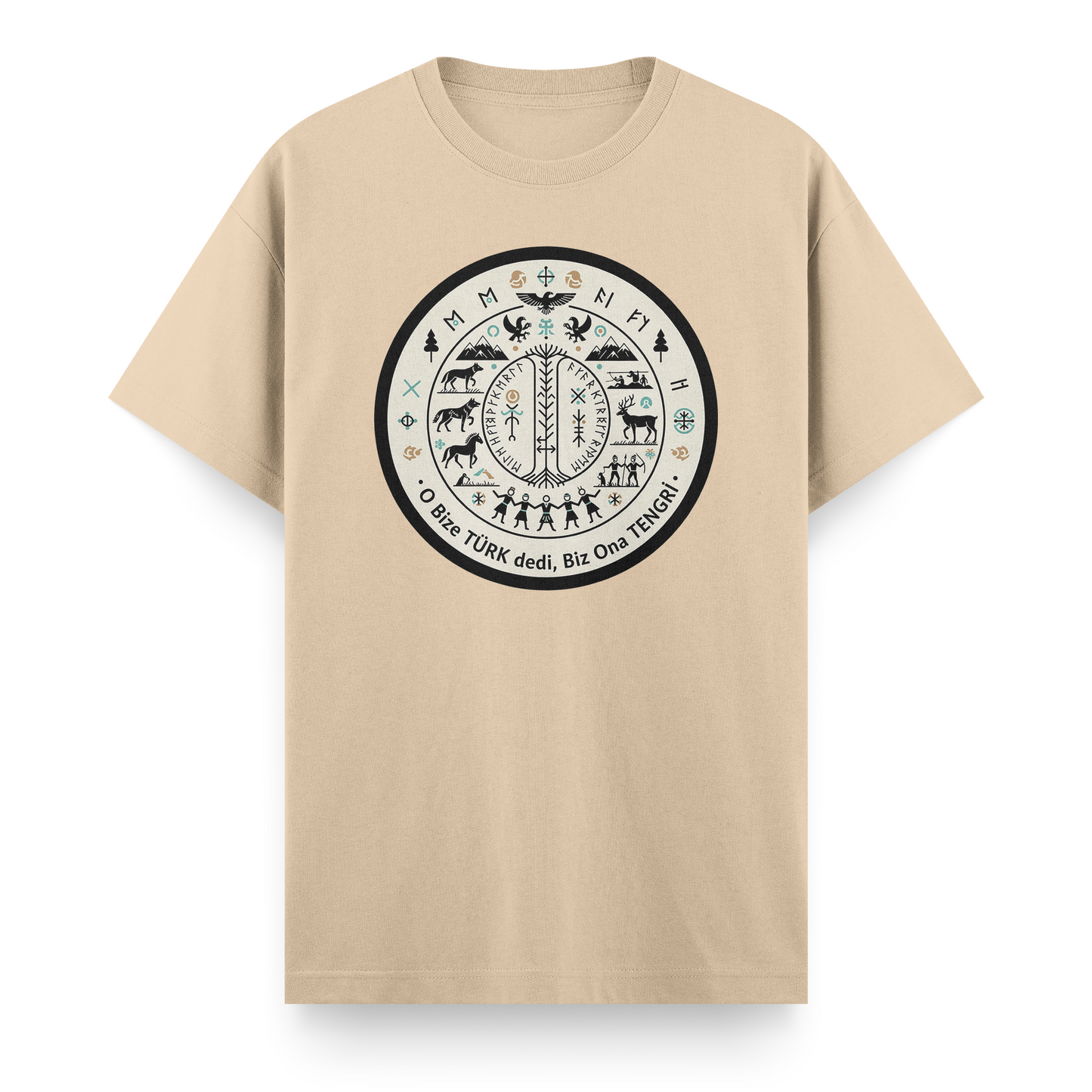 O Bize Türk Dedi, Biz Ona Tengri Regular T-Shirt