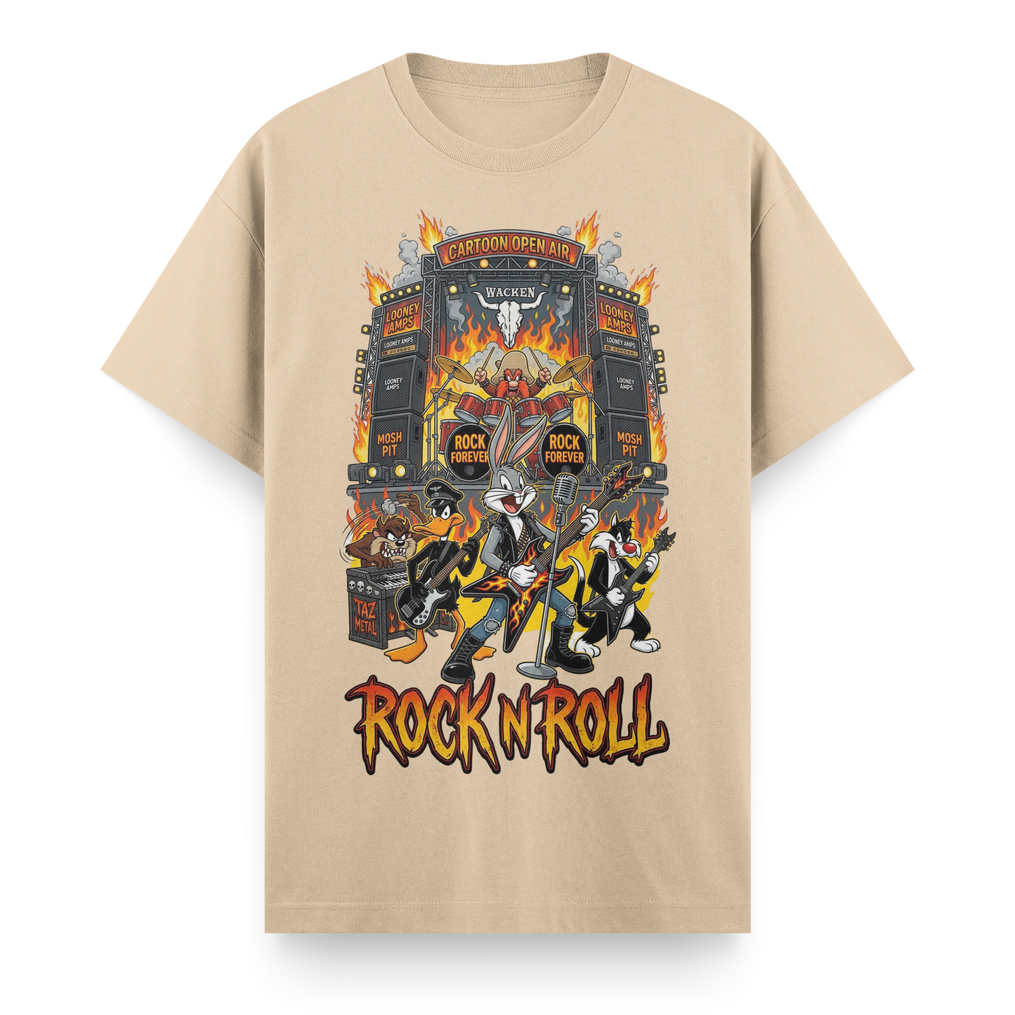 Looney Tunes: Retro Rock Riot Regular T-Shirt