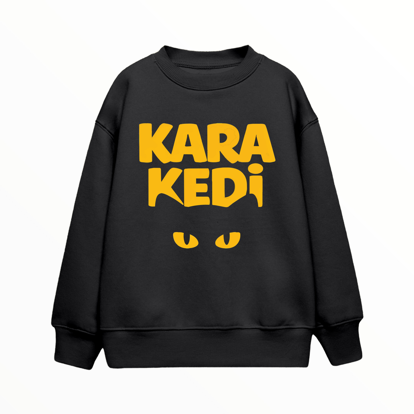Kara Kedi Çocuk Sweatshirt