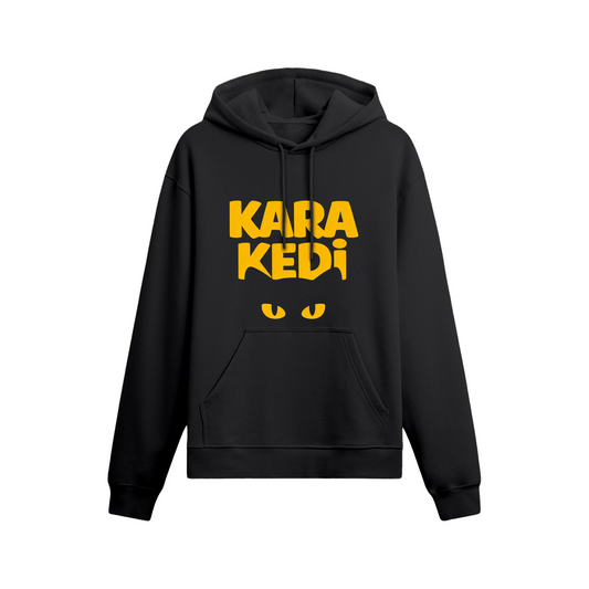 Kara Kedi Oversize Hoodie