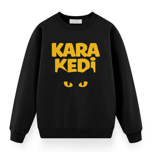 Kara Kedi Oversize Sweatshirt