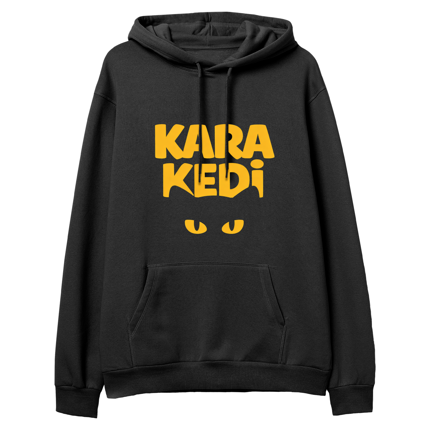 Kara Kedi Regular Hoodie