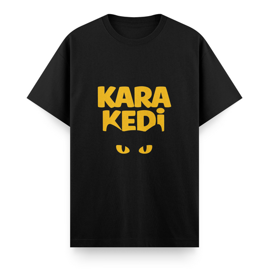 Kara Kedi Regular T-Shirt
