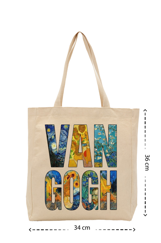 Sanat Serisi: Van Gogh – Yıldızlı Dokunuş Organik Tote Çanta