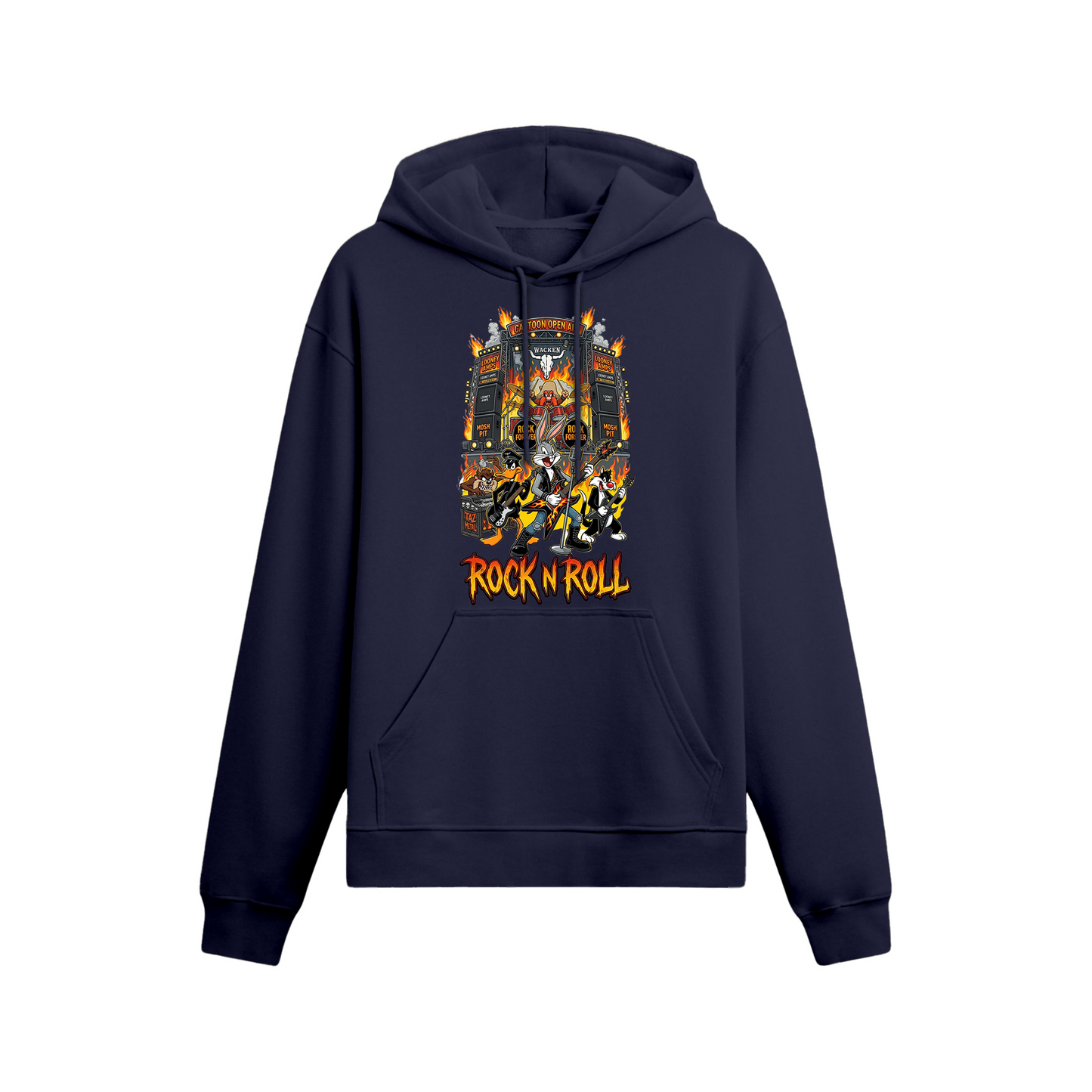 Looney Tunes: Retro Rock Riot Oversize Hoodie