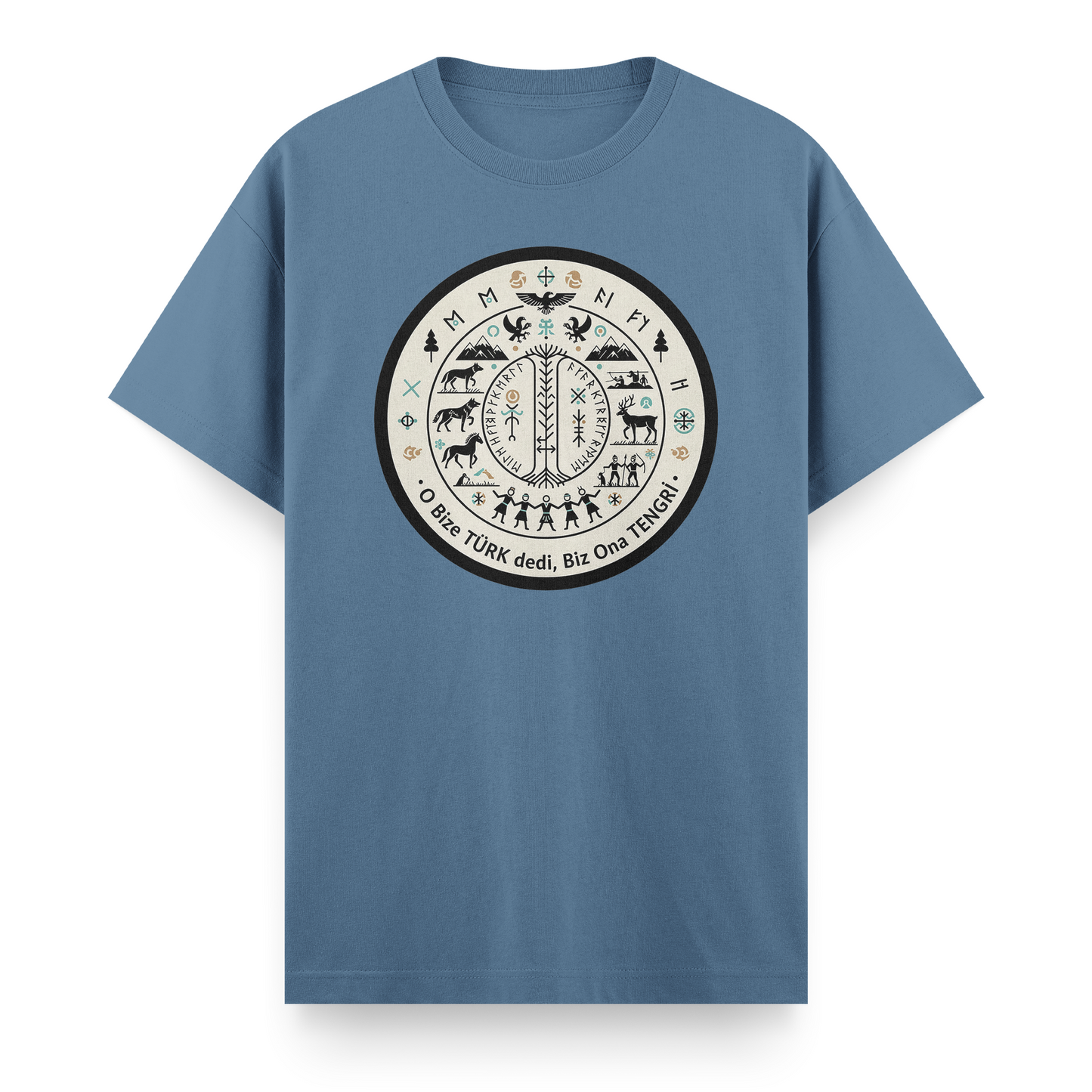 O Bize Türk Dedi, Biz Ona Tengri Regular T-Shirt