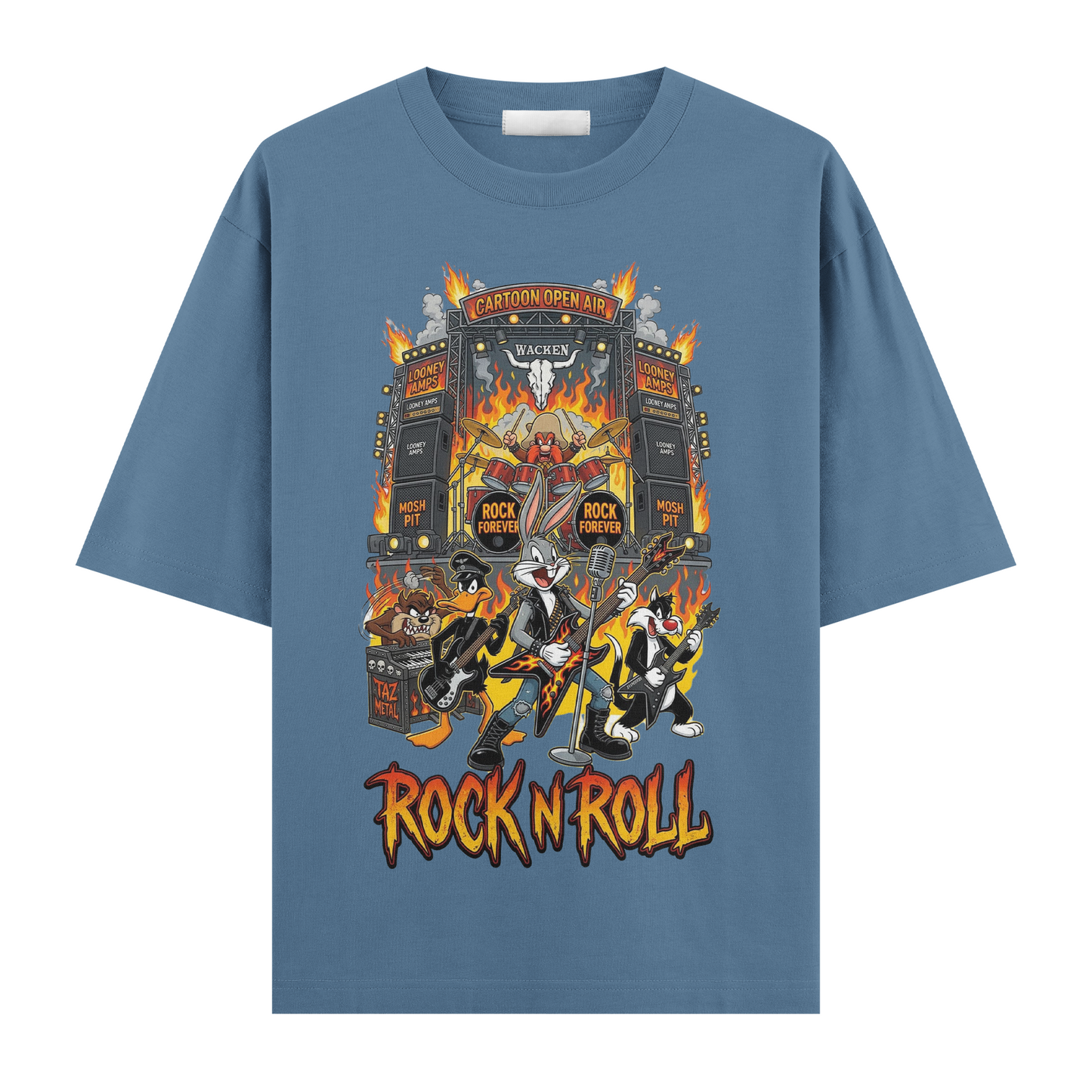 Looney Tunes: Retro Rock Riot Oversize T-Shirt