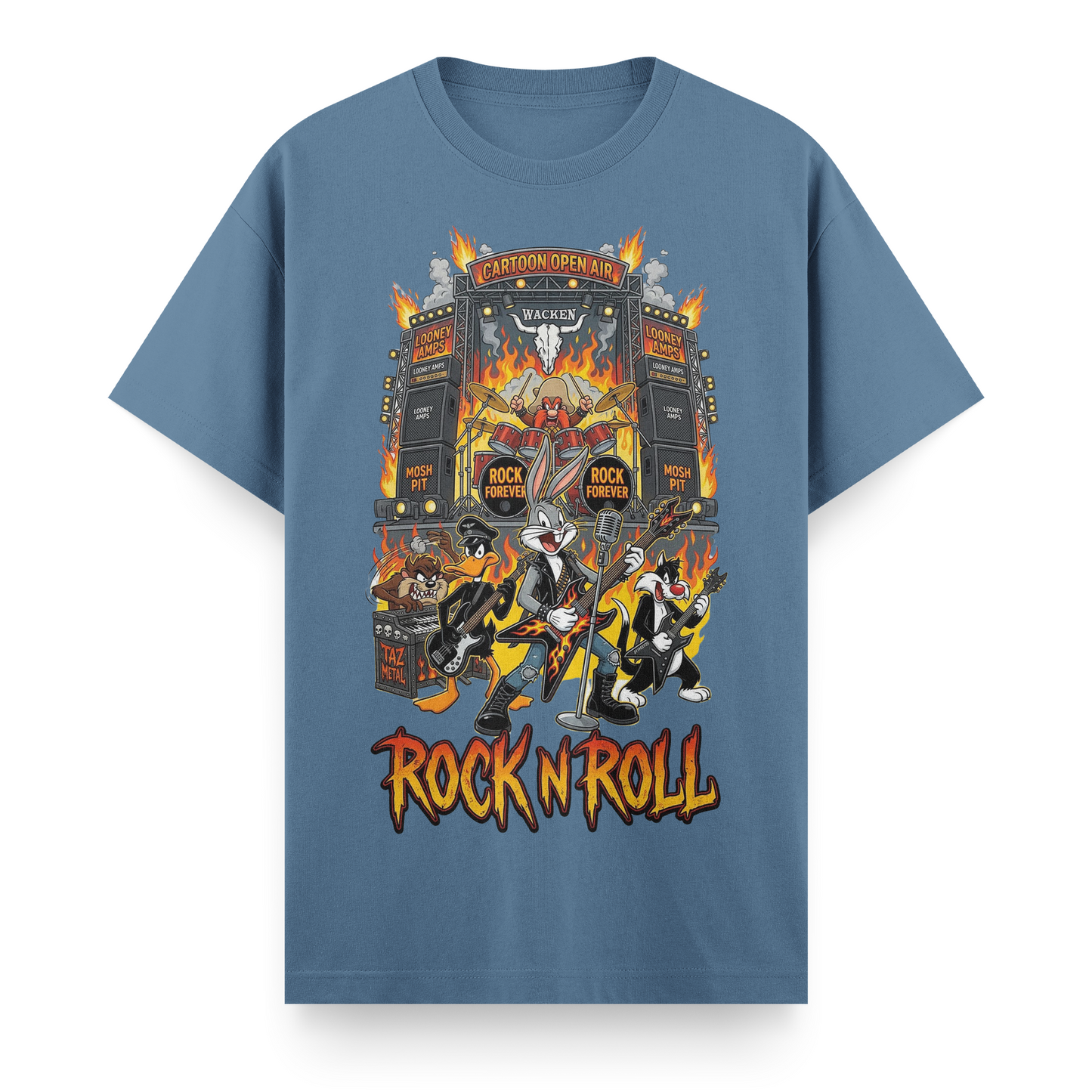 Looney Tunes: Retro Rock Riot Regular T-Shirt